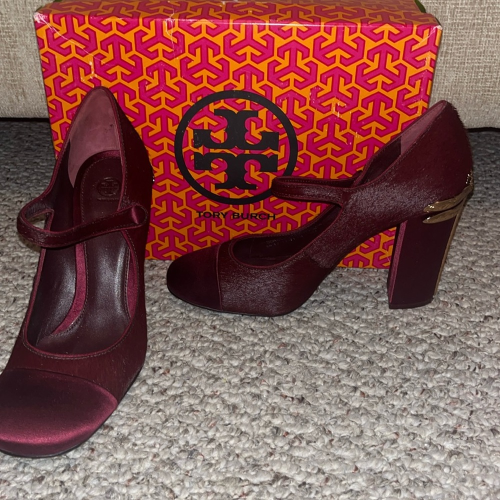 Tory Burch , Imogene , real Bovine hair leather pump